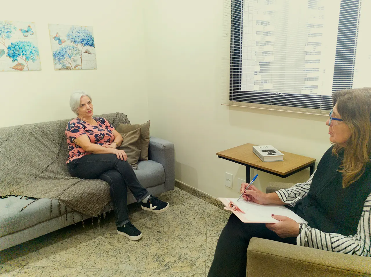 Atendimento de psicoterapia em sala privada do Coworking Paraíso SP