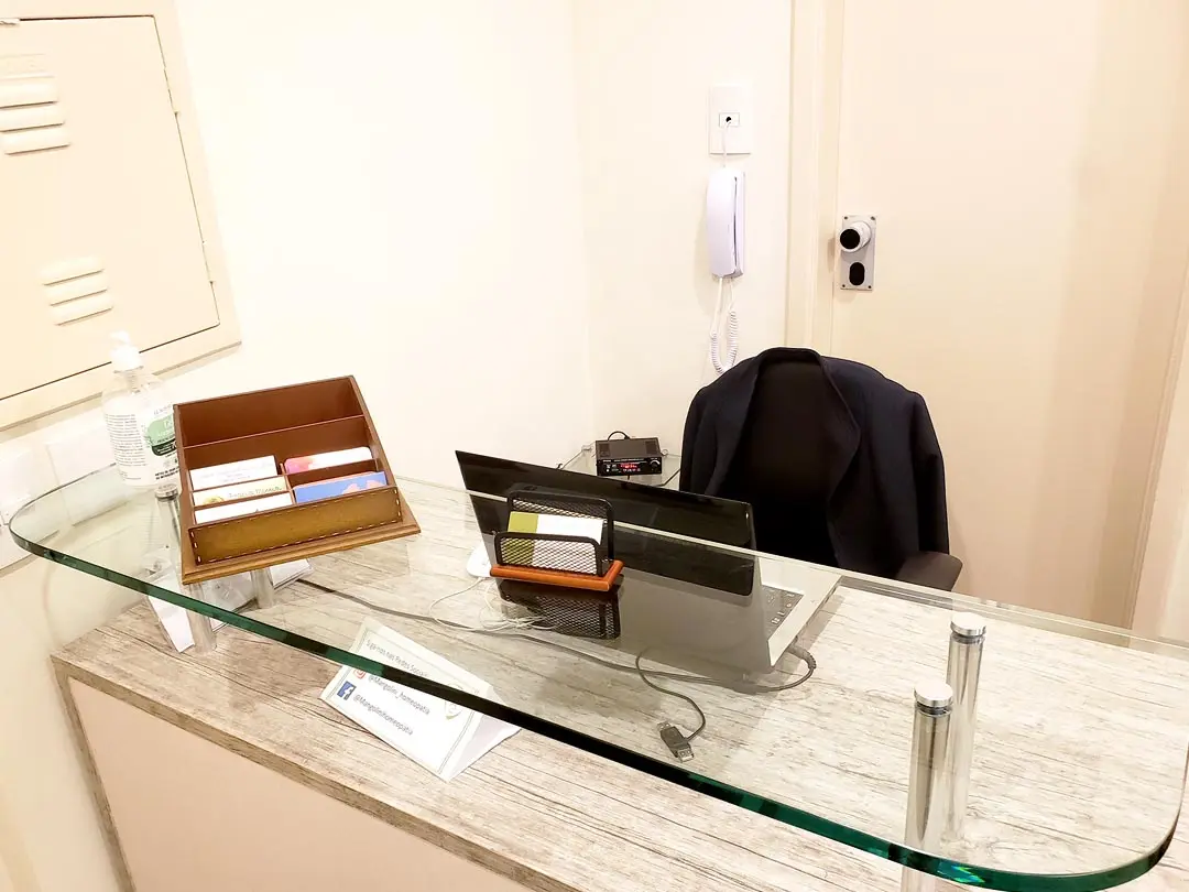 Recepção com sala de espera do Coworking Paraíso SP